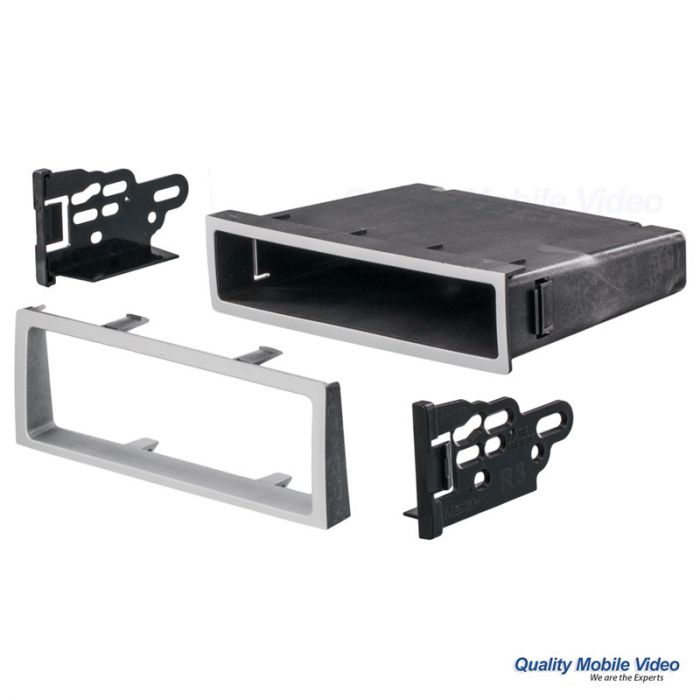 Metra 99-5821S Single or Double DIN Installation Dash Kit for 2010 Ford Fusion and Mercury Milan, Silver by Metra Double Din Dash Kit Metra 99-5821B Single Or Double DIN