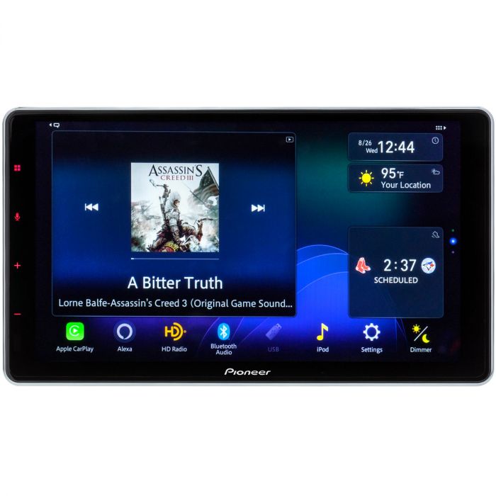 Pioneer DMH-WT7600NEX Single DIN 9 inch Modular Digital Media Receiver with  Capacitive Touchscreen, Apple Carplay, Android Auto, and HD Radio