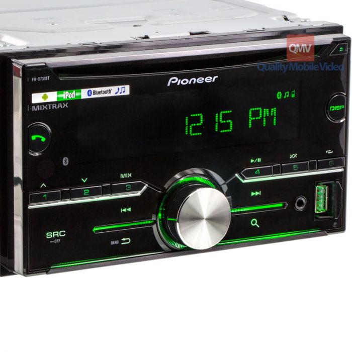 Pioneer FH-X731BT Double-DIN In-Dash CD Receiver with USB