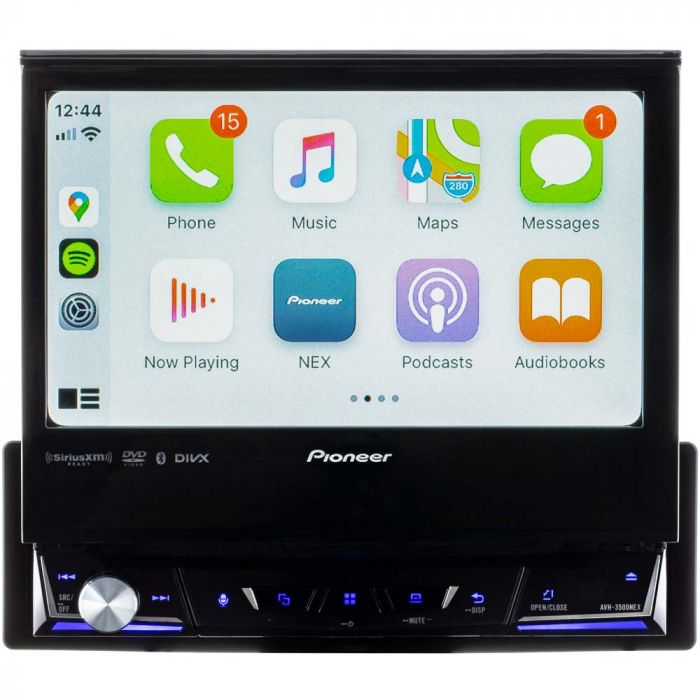 Pioneer AVH-3500NEX Single DIN 7 inch In Dash Car Stereo Receiver with DVD,  Apple CarPlay and SiriusXM