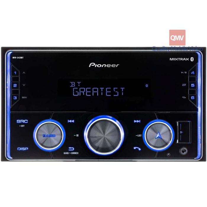 Pioneer MVH-S420BT Double DIN Digital Media Receiver with Pioneer