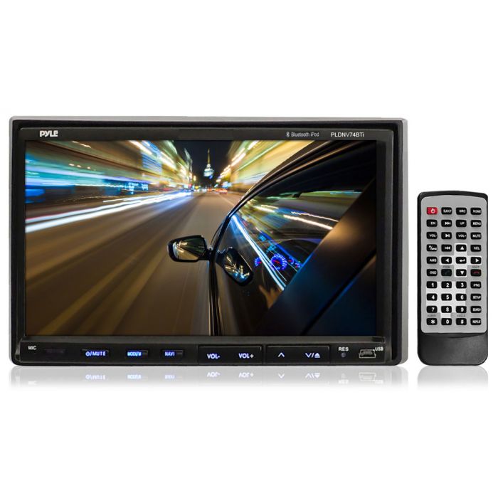 Pyle Car Stereo Video Receiver-Multimedia Disc Player,BT Wireless  Streaming,Hands-Free Talking,Motorized Fold-Out 7” Touchscreen  Display,Multimedia
