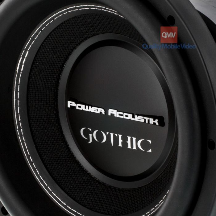 Power Acoustik GW3-10 Gothic Series 10 inch Subwoofer - 2 ohm Dual