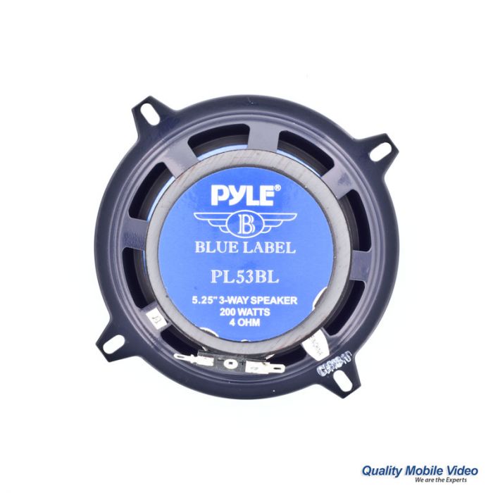Pyle PL53BL Blue Label 5.25 Inch 200 Watt 3 Way Triaxial Speaker