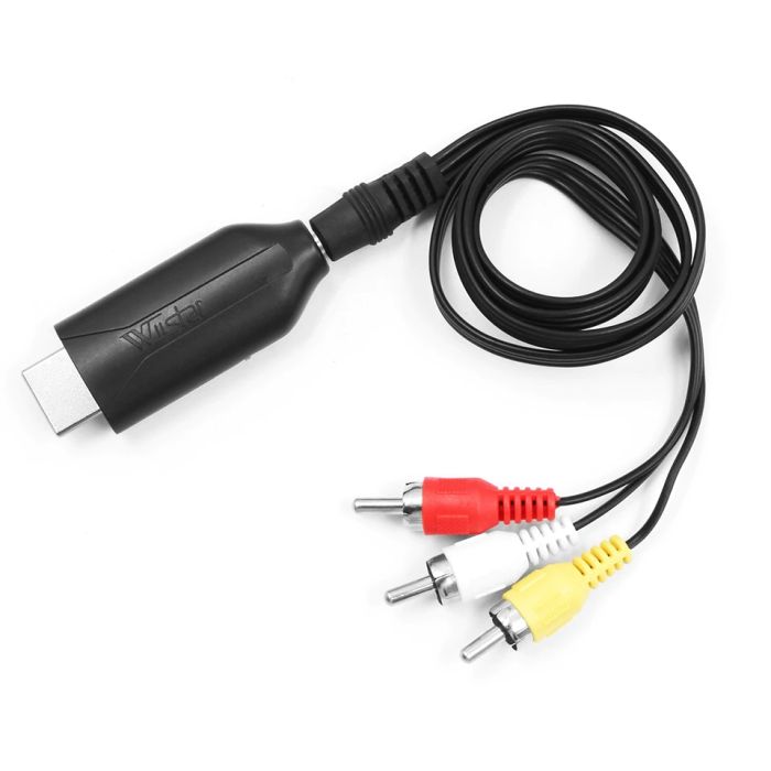 RCA Video Audio To 3.5mm Plug AV Input Output Cable For In-Car DVD  Camcorder DVR