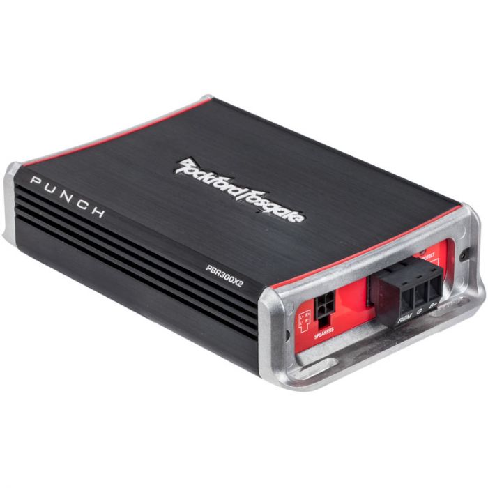 Rockford Fosgate PBR300X2 Punch 2-Channel 300W RMS MICRO Boosted Rail Amplifier 