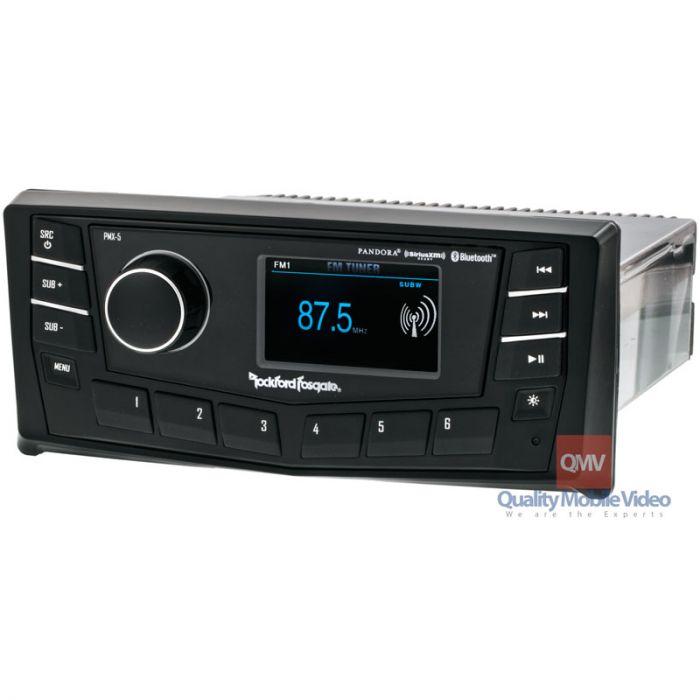 Rockford Fosgate PMX-5 Waterproof Bluetooth Marine Receiver with