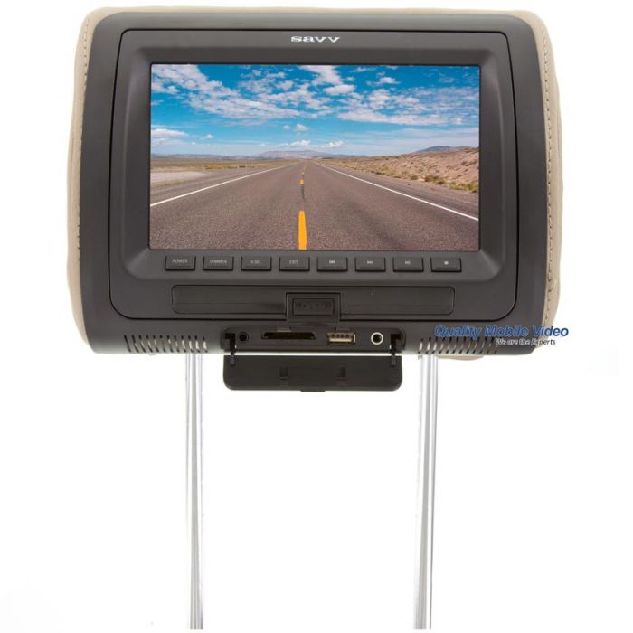 Savv LM-U7090DVD Universal Replacement 7 Inch Headrest DVD Player