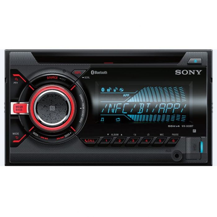 Verscherpen Meting toilet Sony WX-900BT Double DIN CD Car Stereo Receiver with Bluetooth and SiriusXM  Ready
