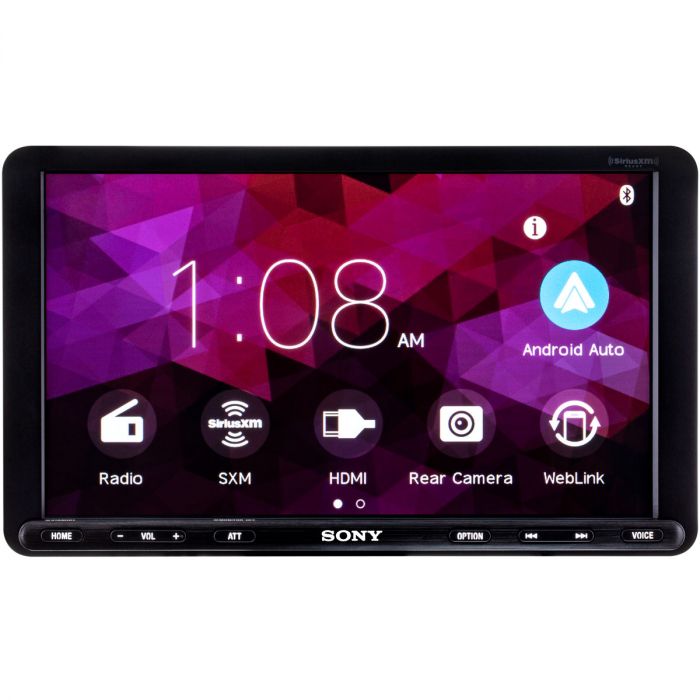 Sony XAV-AX8100 Single DIN Digital Receiver with 8.95 Adjustable Display,  Apple Carplay, Android Auto and Weblink