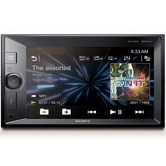 Sony XAV-V630BT Double DIN 6.2" In-Dash AM/FM Digital Media Receiver