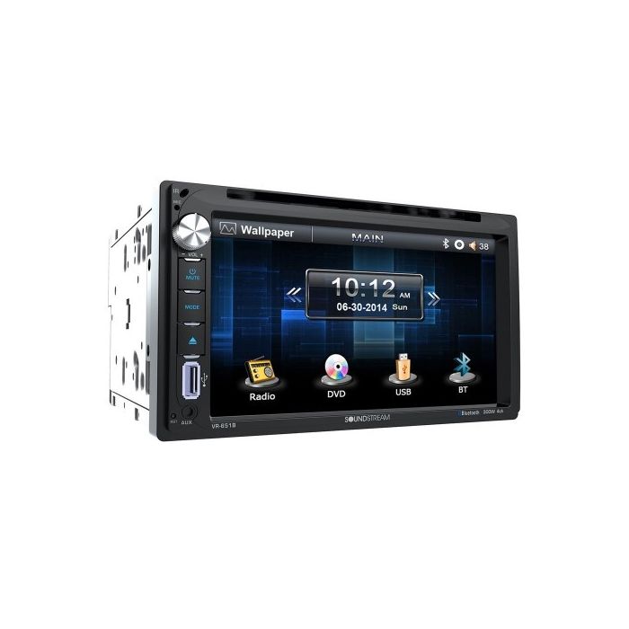 Soundstream VR-651B 6.5 Double DIN DVD/CD Receiver with Bluetooth