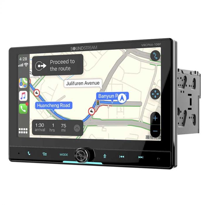 Soundstream VRCPAA-106F Double DIN Bluetooth Stereo with 10 Inch Detachable  Touchscreen Display