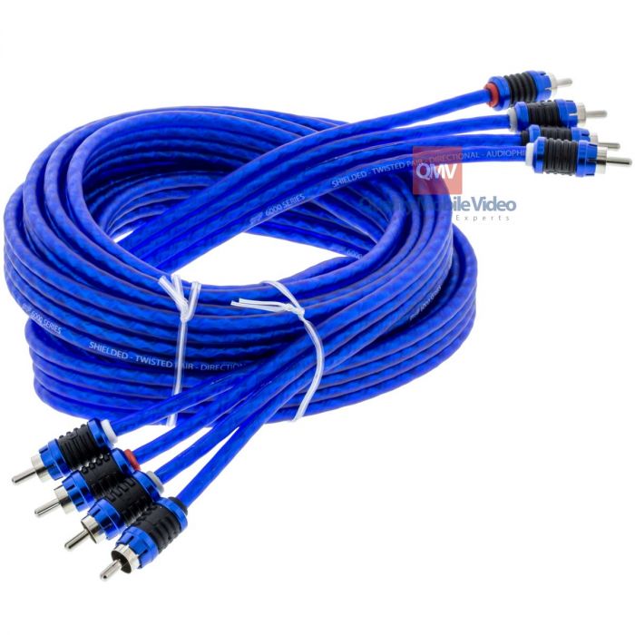 Stinger SI6412 6000-Series 12-Foot Car 4-Channel Stereo RCA