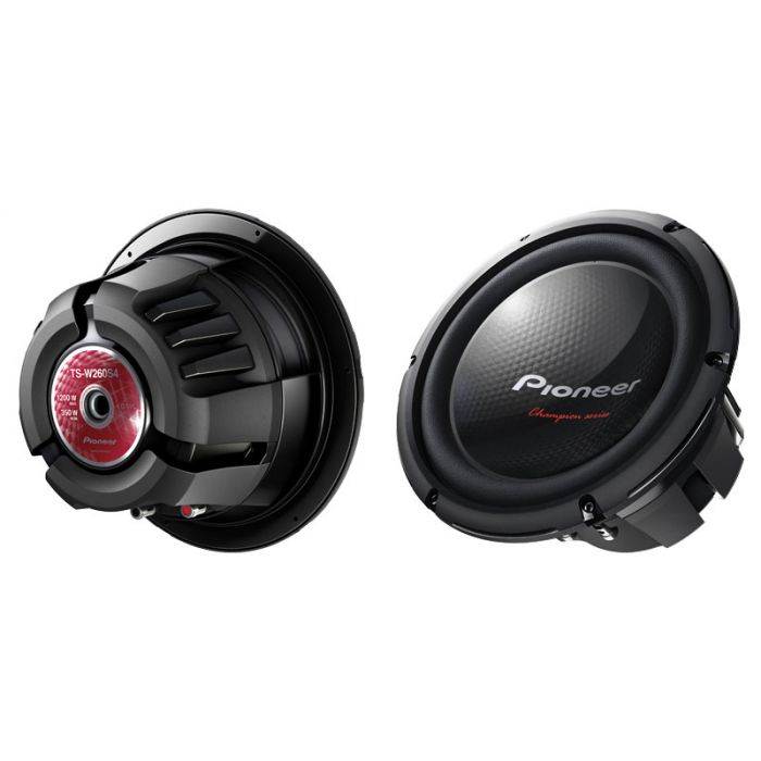 Cafe Gå op og ned afslappet Pioneer TS-W310S4 12" 1,400-Watt Champion Series Component Subwoofer -  Single 4 ohm voice coil