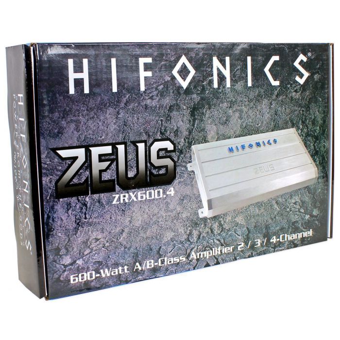 Hifonics ZRX600.4 Zeus Series 600 Watt 4-Channel Class AB