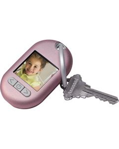 Gear Head 1-5DPF355 1.5 Inch Color LCD Digital Photo Key Chain Mini Picture Frame Silver