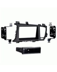 Metra 99-7345B Black Single or Double DIN Dash Installation Fascia Kit for Kia Optima 2011-13 Vehicle