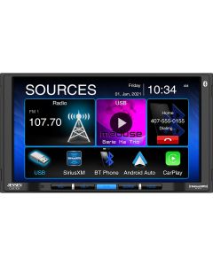 Jensen CAR710W 7" Digital Media Receiver with Wireless Apple Carplay, Wireless Android Auto and SiriusXM Ready