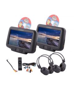 Vizualogic RoadTrip Elite Universal Headrest DVD players for vehicles with or without Active headrests