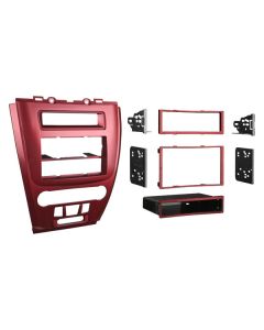 Metra 99-5821R Single or Double DIN Car Stereo Installation Kit for 2010 - and Up Ford Fusion or Mercury Milan - Red finish
