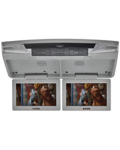 DISCONTINUED - Audiovox ADV285 Complete Overhead System with Dual 8.5" Swivel Screens - Grey