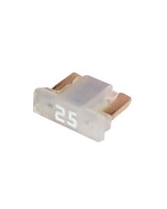 Accele 6725 25 Amp Low-Profile Mini Fuses - 10 pack