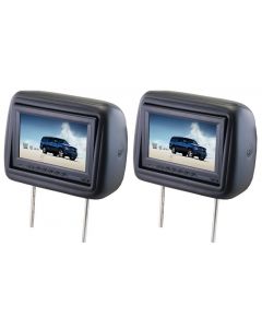 DISCONTINUED - Zycom AXHR850T 8.5" Dual headrest monitors with built in DVD players - Tan