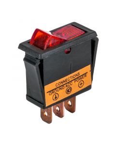 Accele 257RED Rocker Switch with Red LED illumination - Main