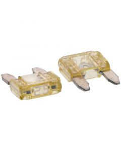 Accele 5608 25 Amp Low-Profile Mini ATM Fuses - 10 pack