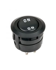Accele 6403 DPDT Round Rocker Switch with On/Off label