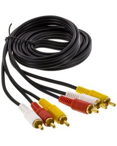 Accelevision AVS-6 Double Shielded RCA Audio Video Cable - 6 foot