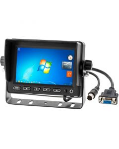 SafeSight TOP-5001VGA 5" LCD Monitor  - Front view with Windows 7 desktop