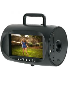Accelevision PDVD75A 7 inch Portable Boom box DVD Player with built in game system and FM radio - Main