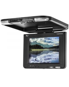 Tview T1045FDIRBK 10.4 Inch Roof Mount Flip Down Monitor with IR Infrared Transmitter - Main