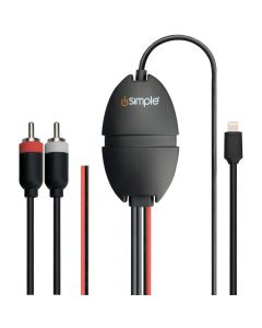 Isimple IS7505 JamLink CAR(TM) Audio Playback & Charging Cable with RCA Output for Devices with Lightning(R) Connector