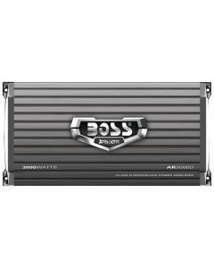 Boss Audio AR3000D Armor Series 3000-Watt Class D Monoblock Power Amplifier with Remote Subwoofer Level Control