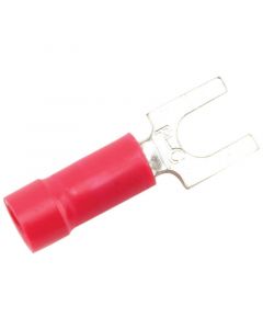 American Terminal ISR8-100 Vinyl Fork Terminals Red, 100 pk