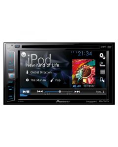 DISCONTINUED - Pioneer AVH-X1700S Double DIN Multimedia DVD Receiver with 6.2 inch touchscreen Display, iPod control, Pandora support, and MIXTRAX