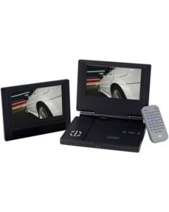 7" Audiovox Dual Screen Portable DVD Player system
