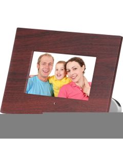 Axion AXN-9702 7 Inch Widescreen LCD Digital White Photo Frame with Clock, Calendar and MP3 Playback