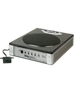 Boss Audio 8 Inch Low Profile Amplified Subwoofer with Remote Level Control