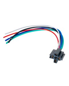 Quality Mobile Video BRS12E 12 VDC Automotive 5-Pin Relay Socket with interlock - 12 Gauge leads