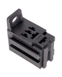 Beuler BRSM 12 VDC Automotive 5-Pin Mini Relay Socket with mounting tab - (No pins)