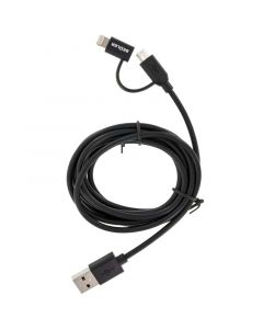 Beuler CML6 6 foot USB to Micro USB and Lightning Dual Cable