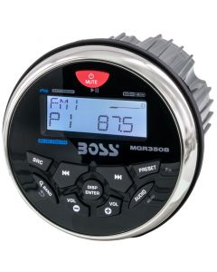 Boss Audio MGR350B Marine-Gauge Mechless In-Dash AM/FM Receiver with Bluetooth