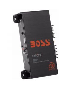 Boss Audio R1002 Riot Series 2 Channel Class AB Full Range Amplifier - 200 Watts