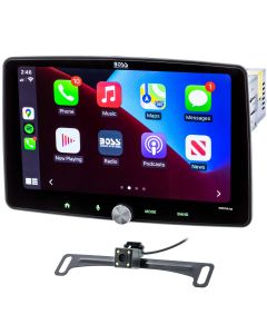 Boss Audio BCPA10RC Digital Media Receiver with 10" Floating Capacitive Touchscreen, Apple Carplay and Android Auto with Backup Camera