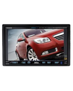 Boss Audio BV9565BI In Dash Double DIN 6.2 Inch Motorized Slide Down Widescreen Touchscreen LCD Monitor with Multimedia