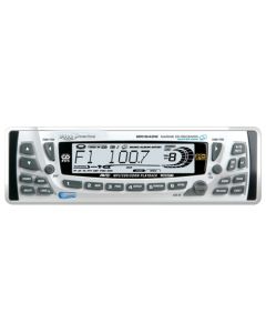 DISCONTINUED - Boss Audio MR1640W Marine In Dash Single DIN MP3/CD Receiver with Weather Band Reception, Detachable Front Panel and AUX Input